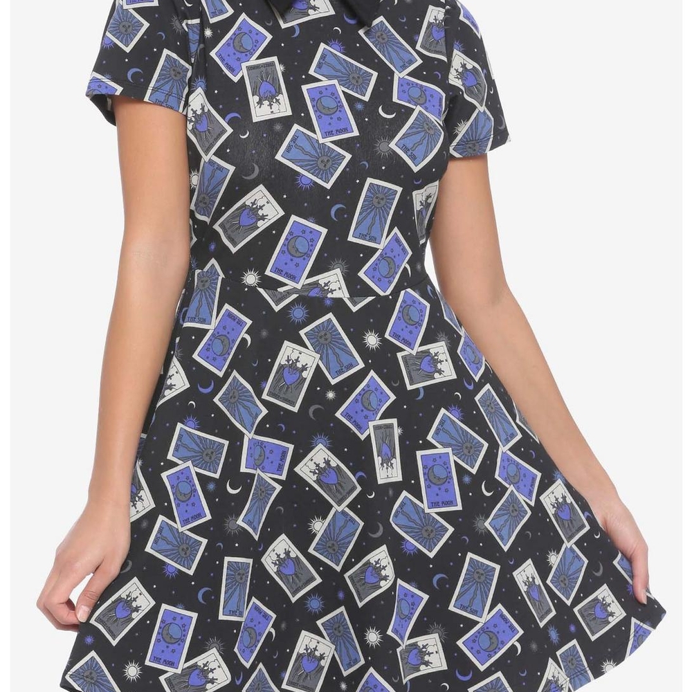 Hot Topic Black and Blue Tarot Card Dress